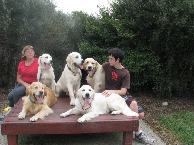 Jude Tim And dogs at dog park Levin 2011